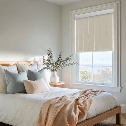 Pure Stripe Print Full Blackout Roller Blinds