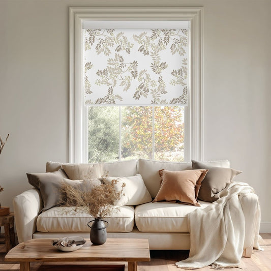 Farmhouse Custom Ash Print Full Blackout Roller Blinds - Deconovo US