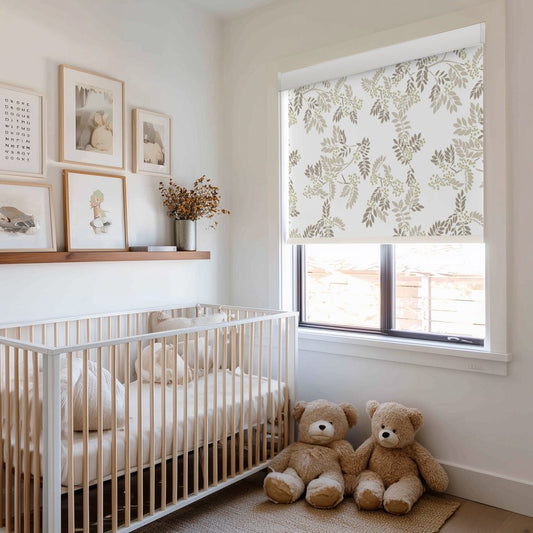 Farmhouse Custom Ash Print Full Blackout Roller Blinds - Deconovo US