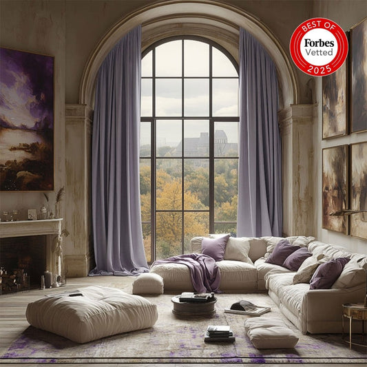 Solene Custom Linen Texture 100% Total Blackout Curtains – Sustainable, Luxury Eco - Friendly Drape - Deconovo US