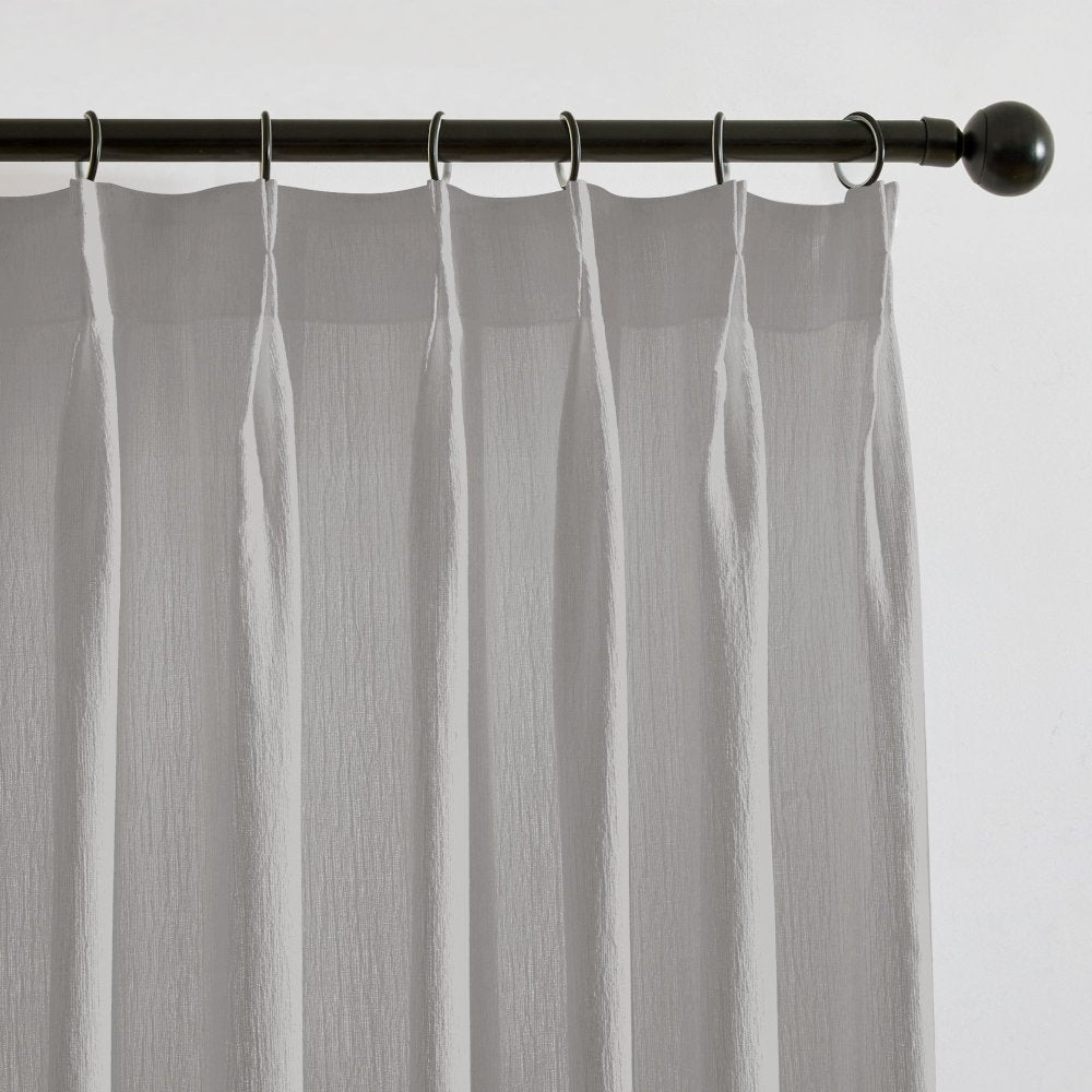 Agnes Vertical Textured Custom Sheer Curtains - Deconovo US