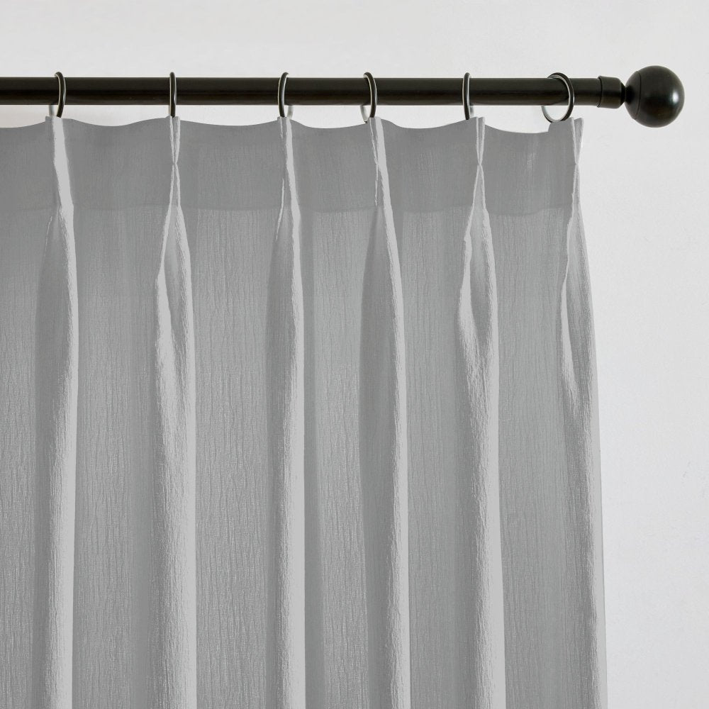 Agnes Vertical Textured Custom Sheer Curtains - Deconovo US