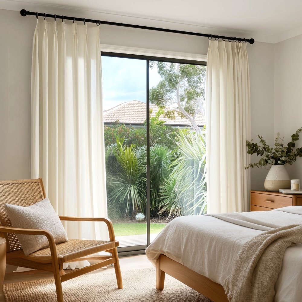 Agnes Vertical Textured Custom Sheer Curtains - Deconovo US
