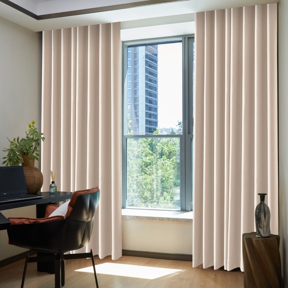 Aspasia Custom Cotton Blend Blackout Curtains - Deconovo US