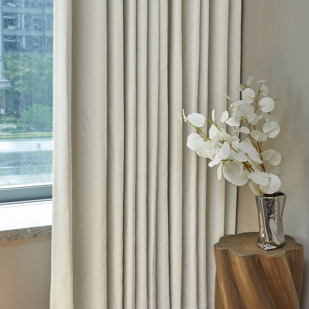 Aspasia Custom Cotton Blend Blackout Curtains - Deconovo US