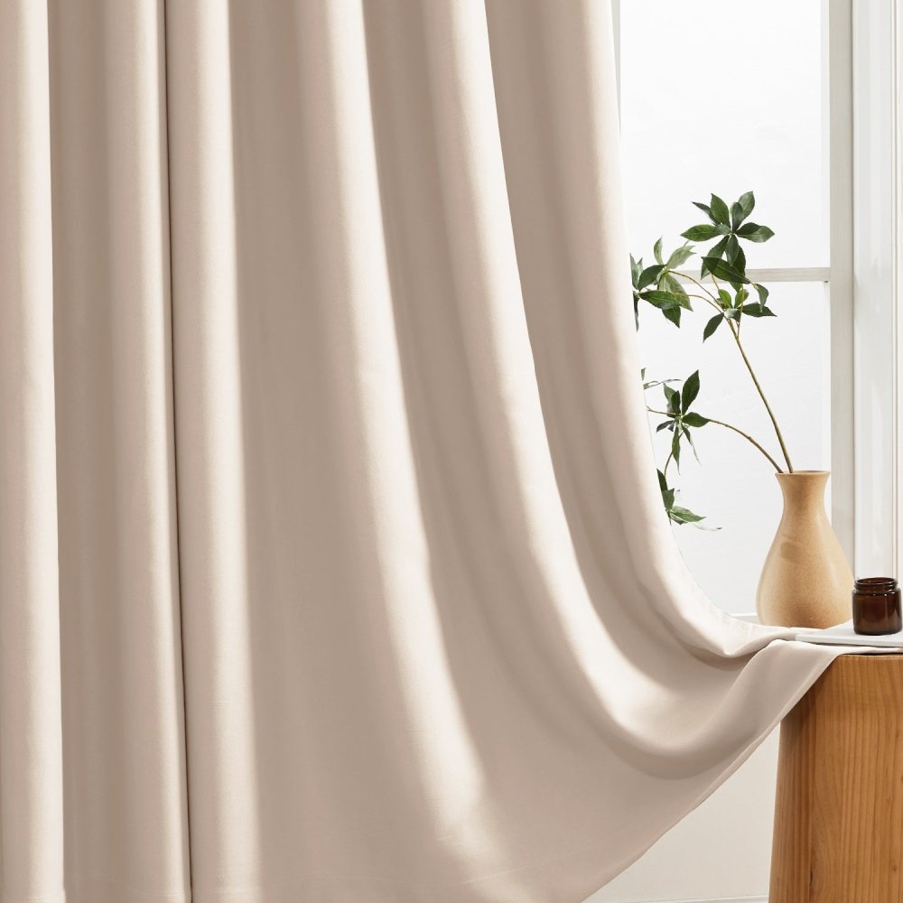 Aspasia Custom Cotton Blend Blackout Curtains - Deconovo US