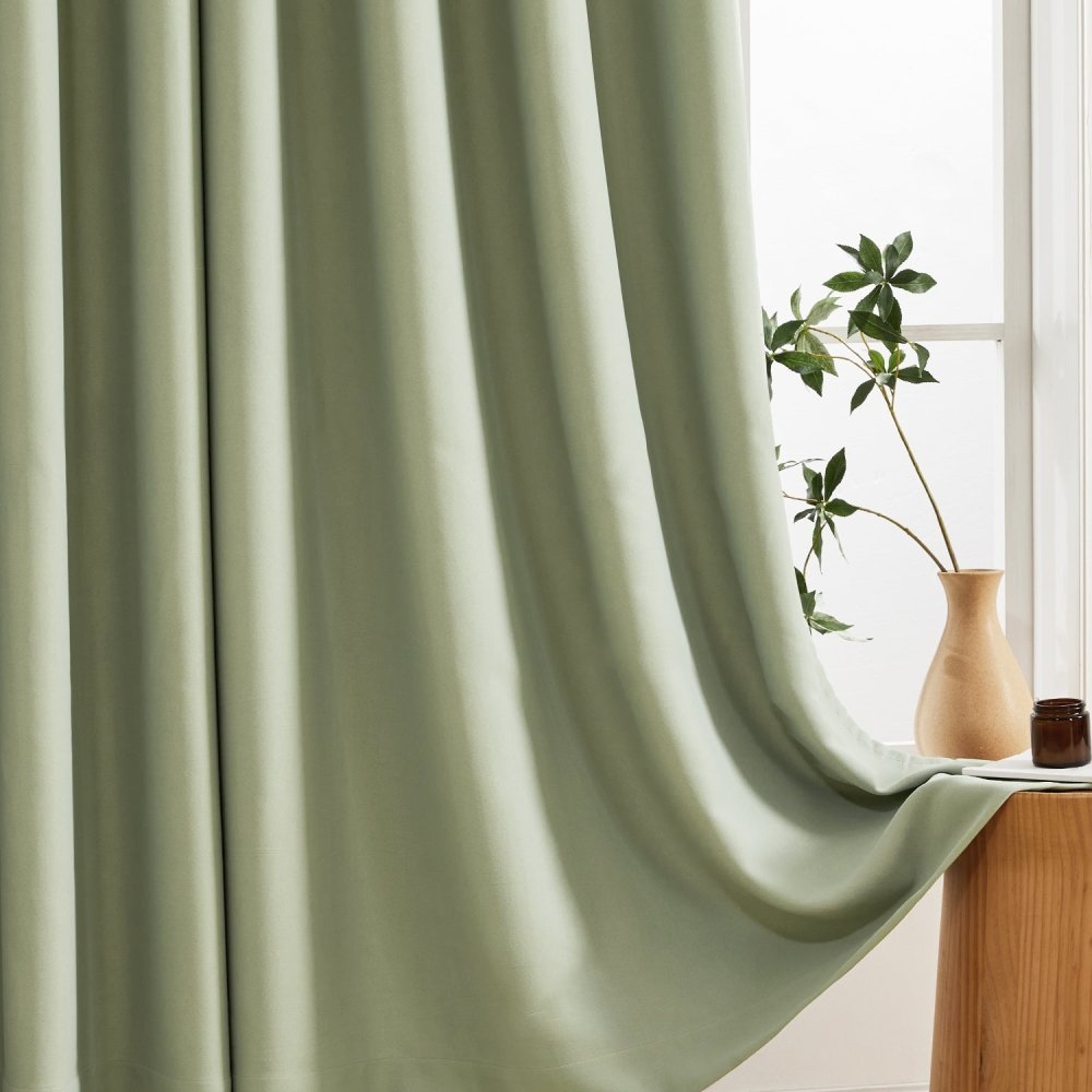 Aspasia Custom Cotton Blend Blackout Curtains - Deconovo US