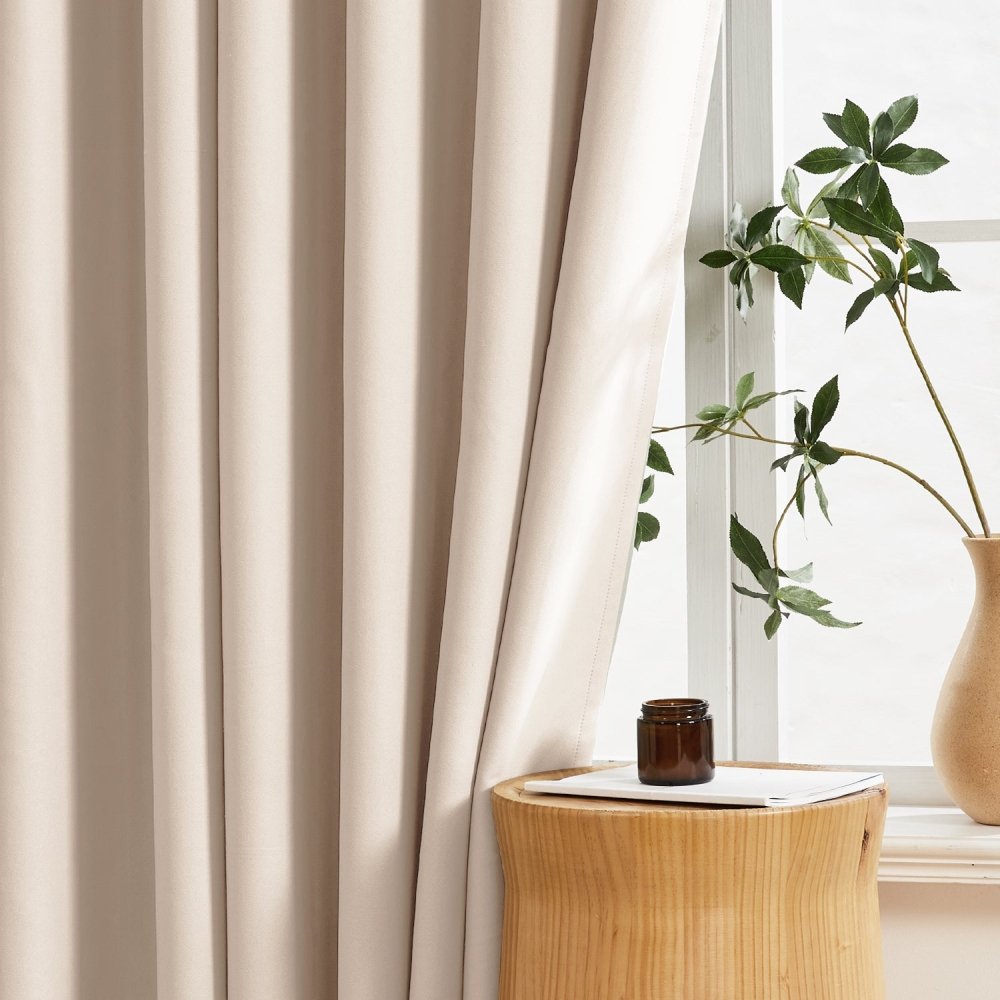 Aspasia Custom Cotton Blend Blackout Curtains - Deconovo US