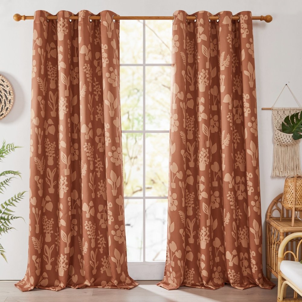 Bohome Foliage Blackout Curtains - Deconovo US