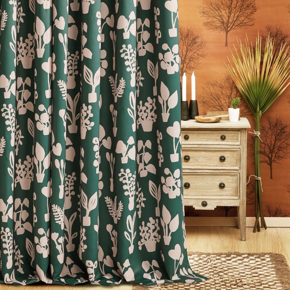 Bohome Foliage Blackout Curtains - Deconovo US