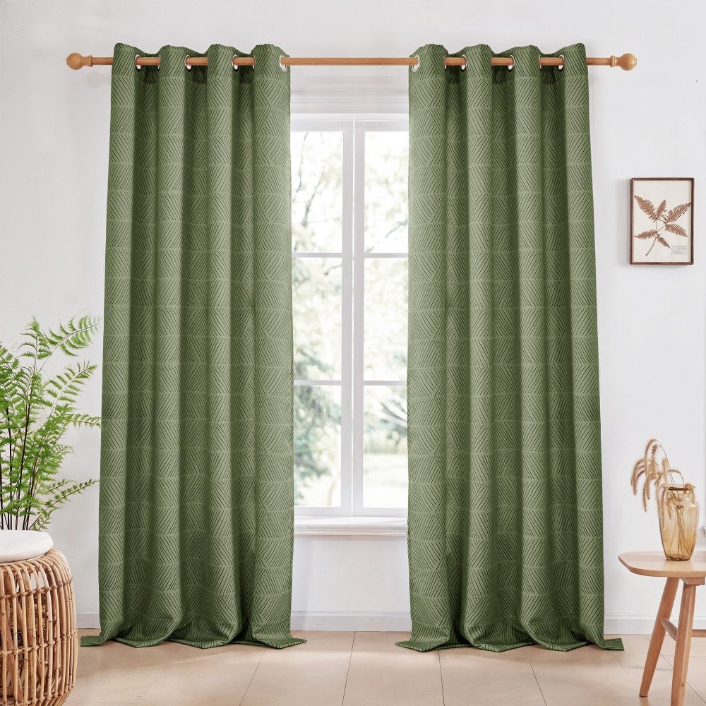 Bohome Rattan Blackout Curtains - Deconovo US