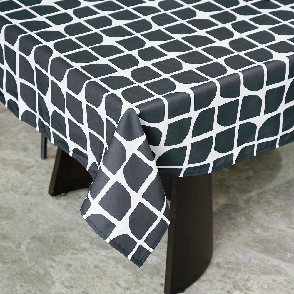 Classic Block Waterproof Tablecloth - Deconovo US