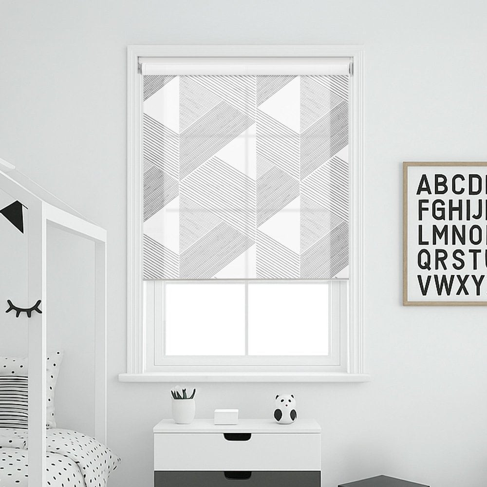 Classic pleat Custom Designer Print Semi - Blackout Roller Blinds - Deconovo US