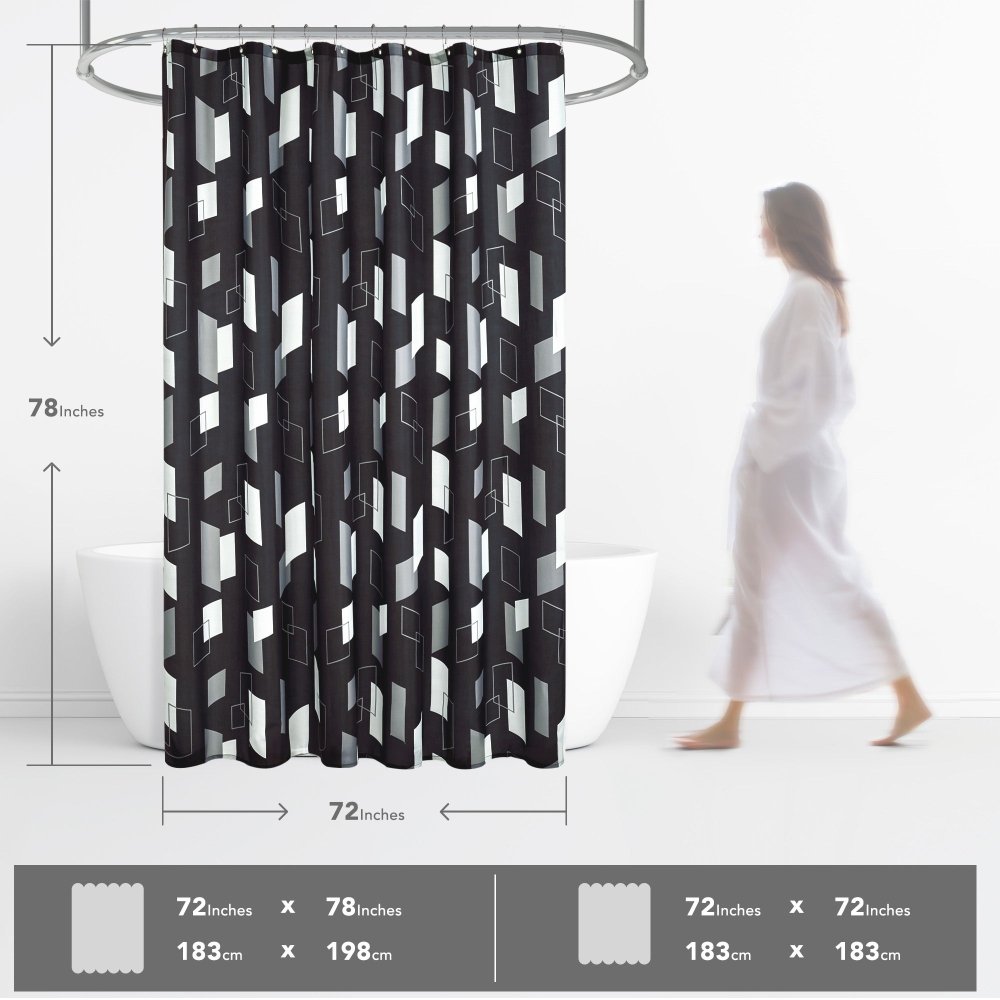 Classic Sheet Shower Curtains - Deconovo US