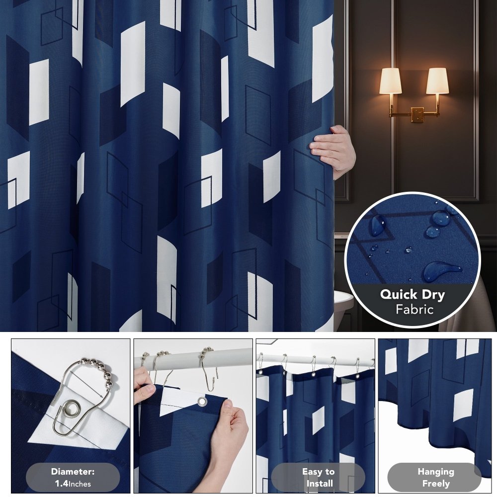 Classic Sheet Shower Curtains - Deconovo US