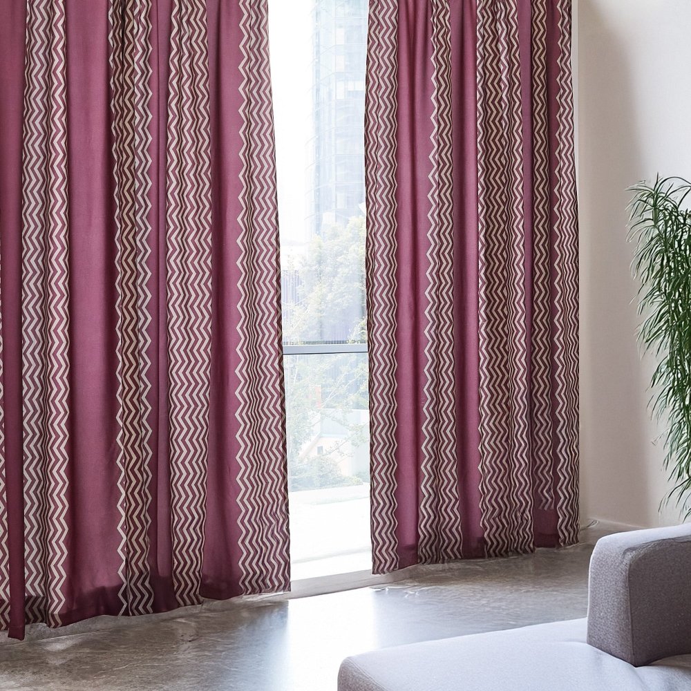 Classic Zig Zag Thermal Blackout Curtains - Deconovo US