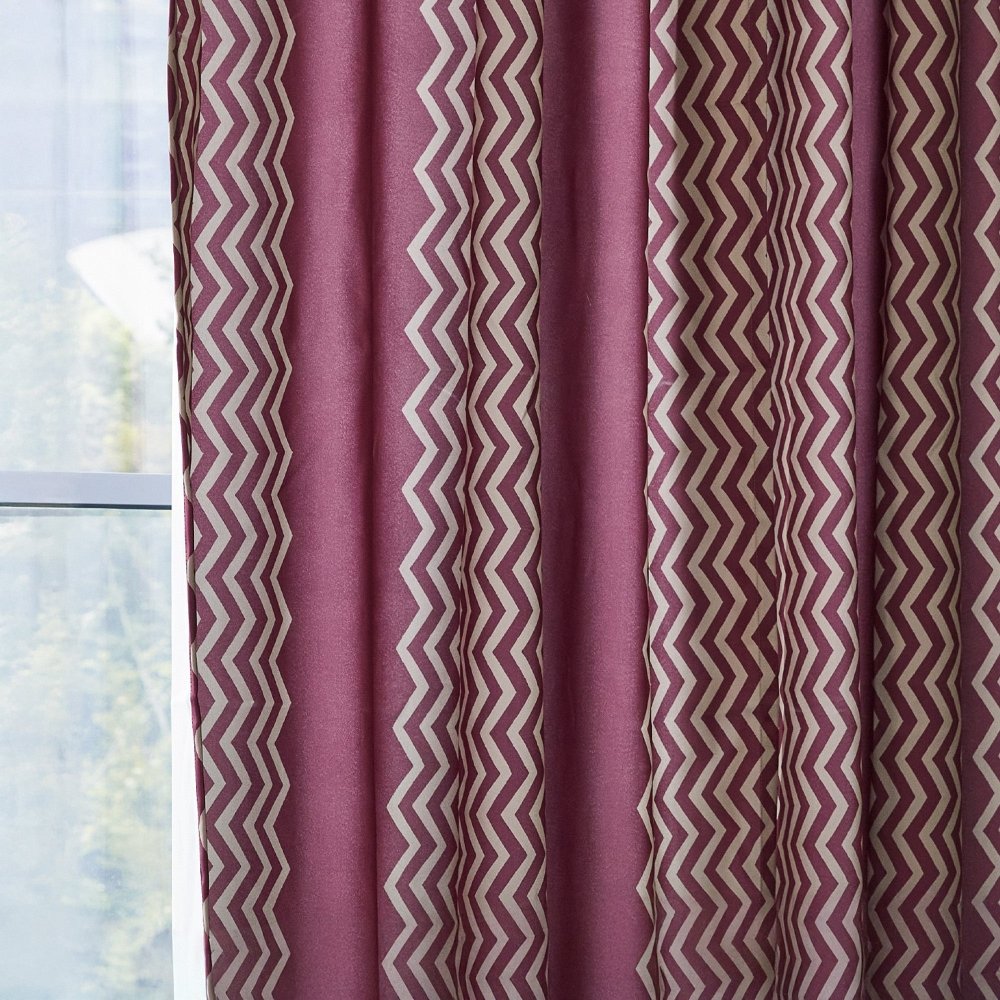 Classic Zig Zag Thermal Blackout Curtains - Deconovo US