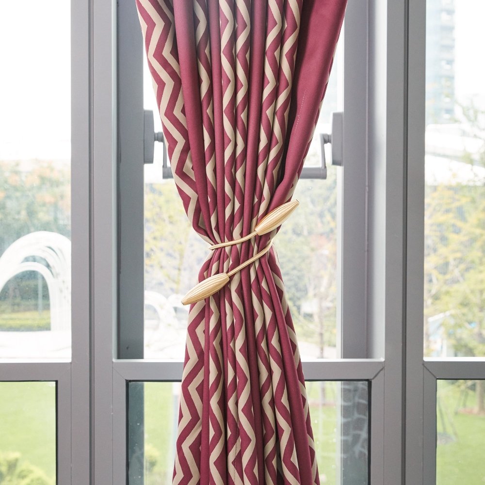 Classic Zig Zag Thermal Blackout Curtains - Deconovo US