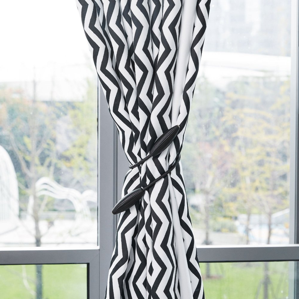 Classic Zig Zag Thermal Blackout Curtains - Deconovo US