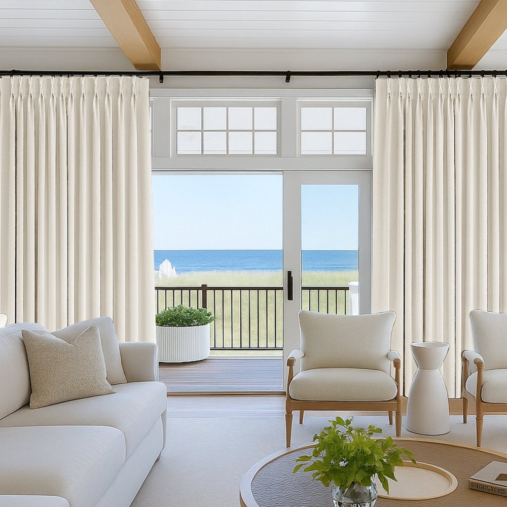 Damla Double - Layer Crinkled Sheer Curtains - Deconovo US