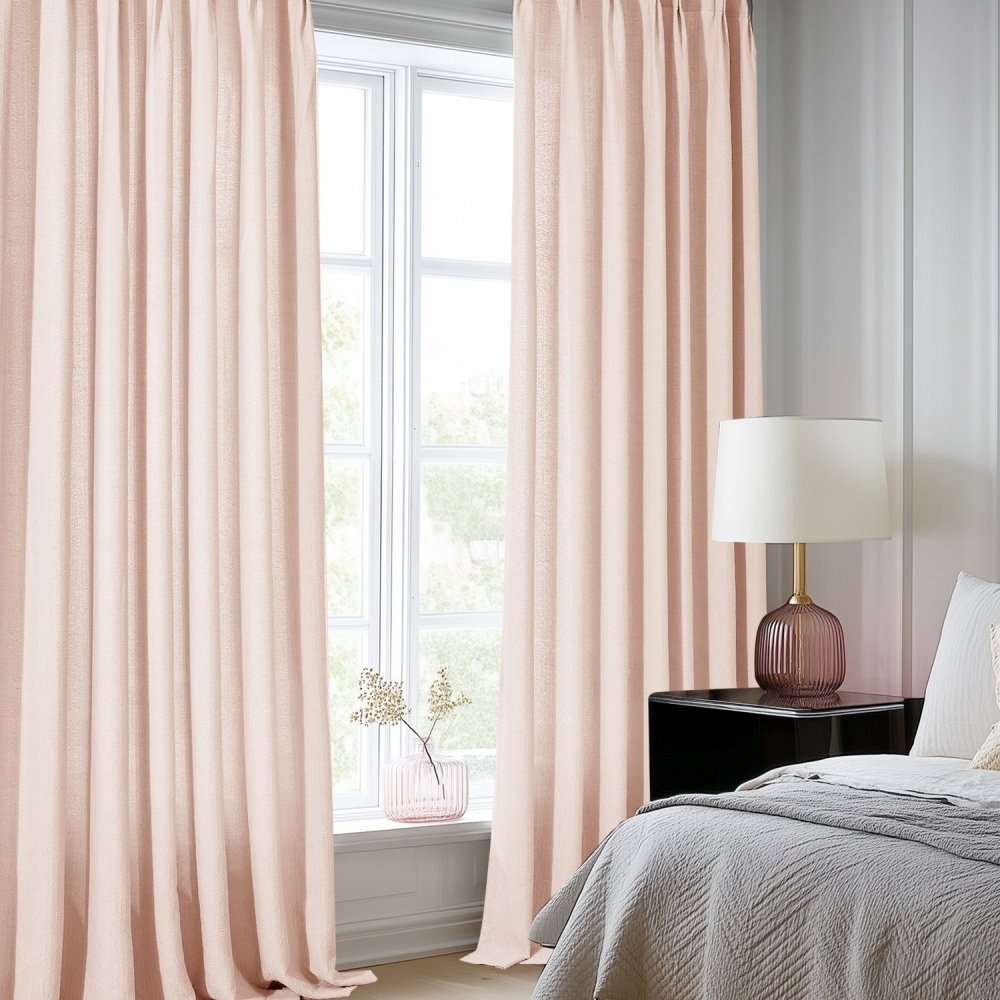 Damla Double - Layer Crinkled Sheer Curtains - Deconovo US