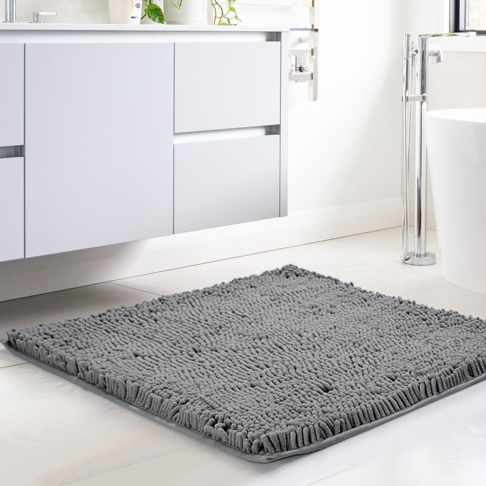 Deconovo 4 - Pack Bath Rugs: Thick Chenille, Soft & Quick - Dry Plush for Bathtub & Shower - Deconovo US