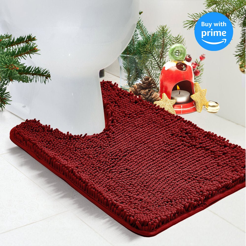Deconovo Bath Mat - Toilet Rugs U Shaped, Extra Soft Plush Bathroom Rug for Bathroom - Deconovo US