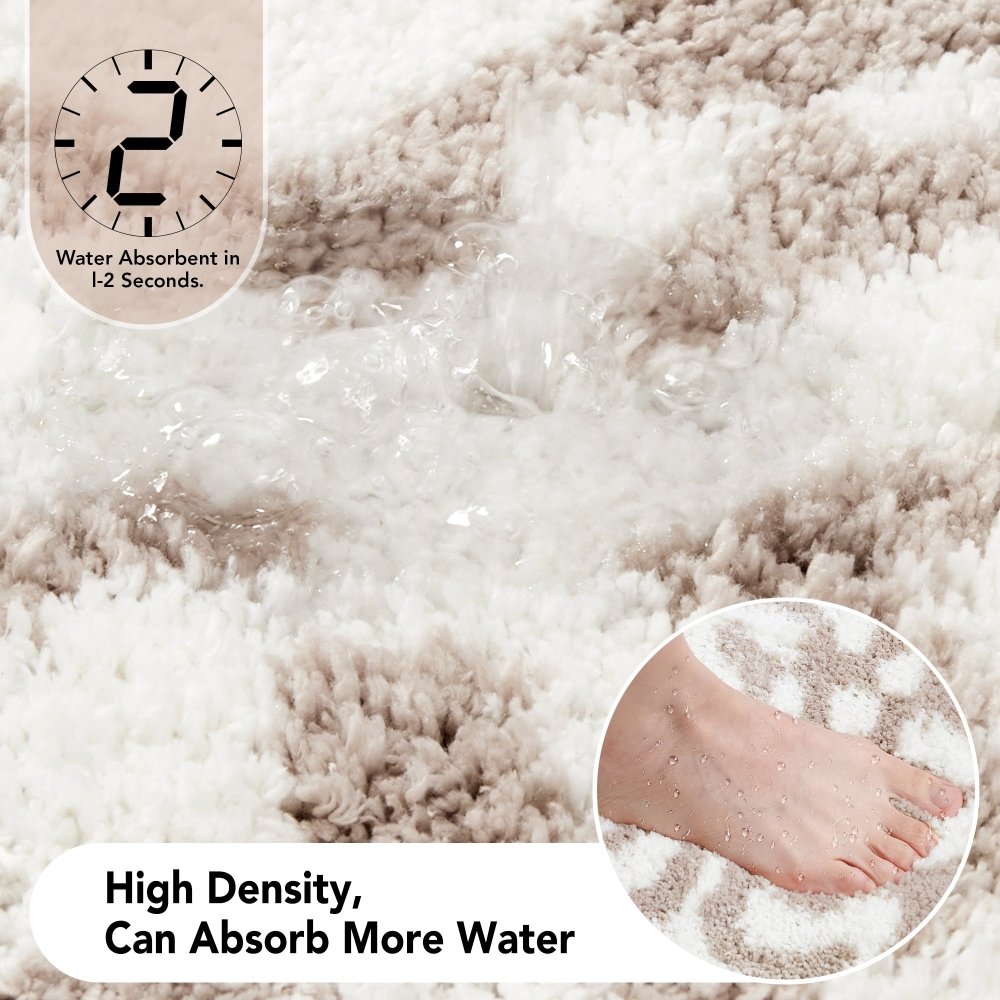 Deconovo Bathroom Rugs Non Slip, Thick Soft Bath Mat, Machine Wash - Deconovo US