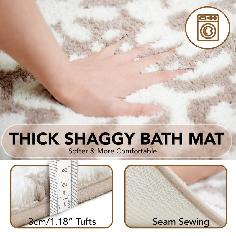 Deconovo Bathroom Rugs Non Slip, Thick Soft Bath Mat, Machine Wash ...