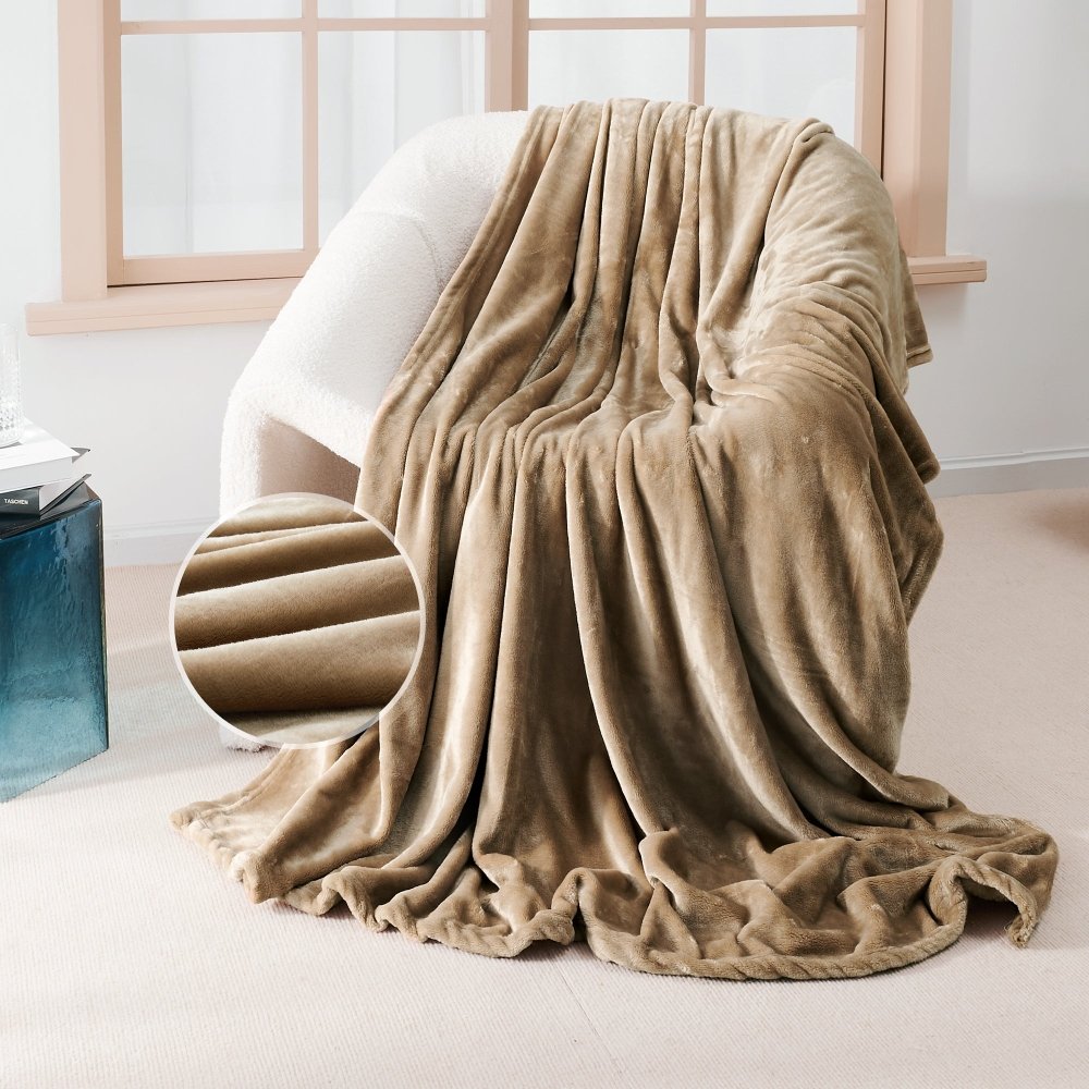 Deconovo Coral Fleece Blankets - Deconovo US