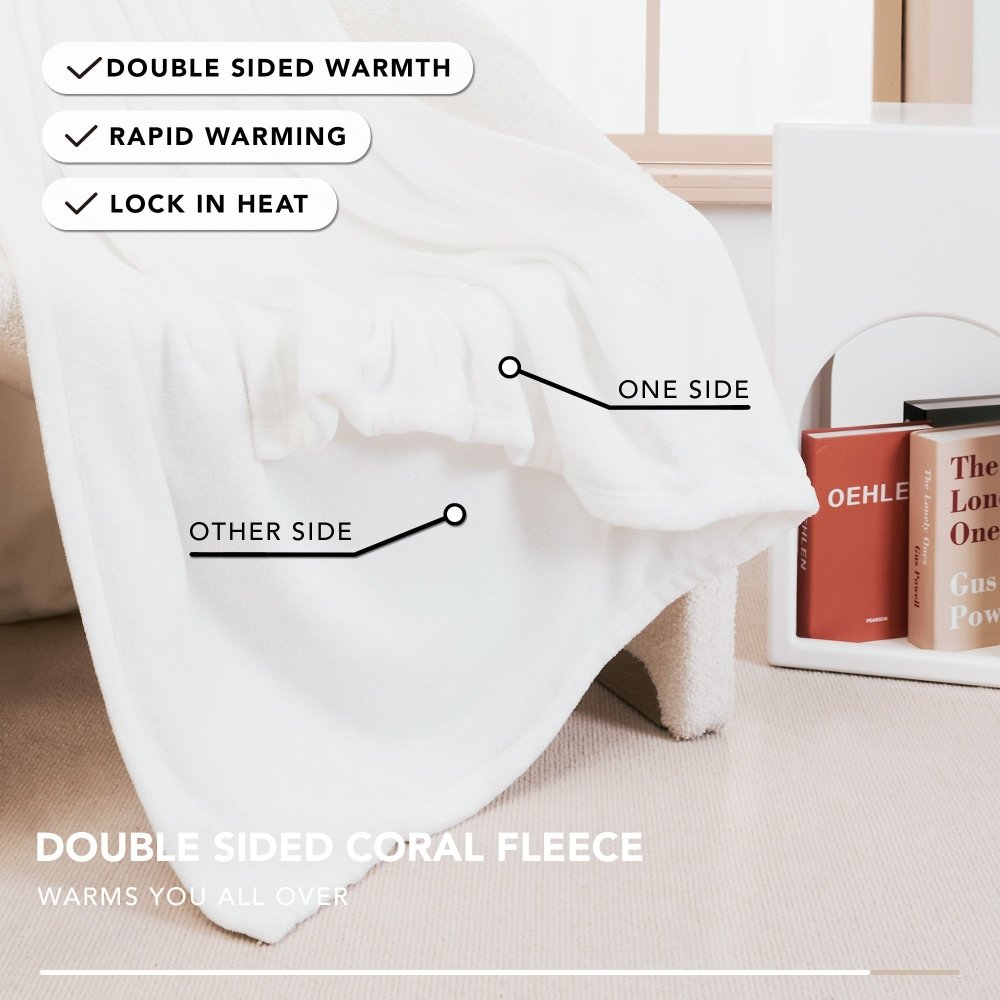 Deconovo Coral Fleece Blankets - Deconovo US