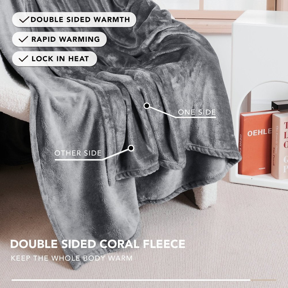 Deconovo Coral Fleece Blankets - Deconovo US