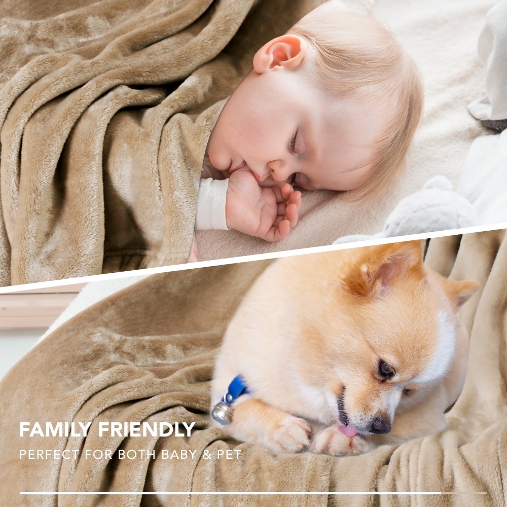 Deconovo Coral Fleece Blankets - Deconovo US