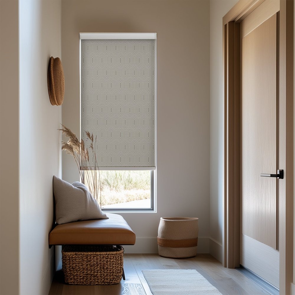Dina Custom Designer Print Semi - Blackout Roller Blinds - Deconovo US