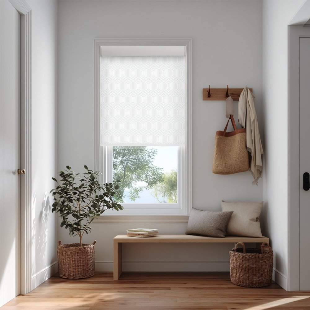 Dina Custom Designer Print Semi - Blackout Roller Blinds - Deconovo US
