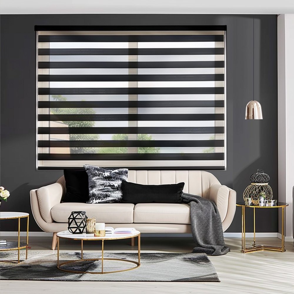Elodie Custom Blackout and Waterproof Zebra Blinds – Deconovo US