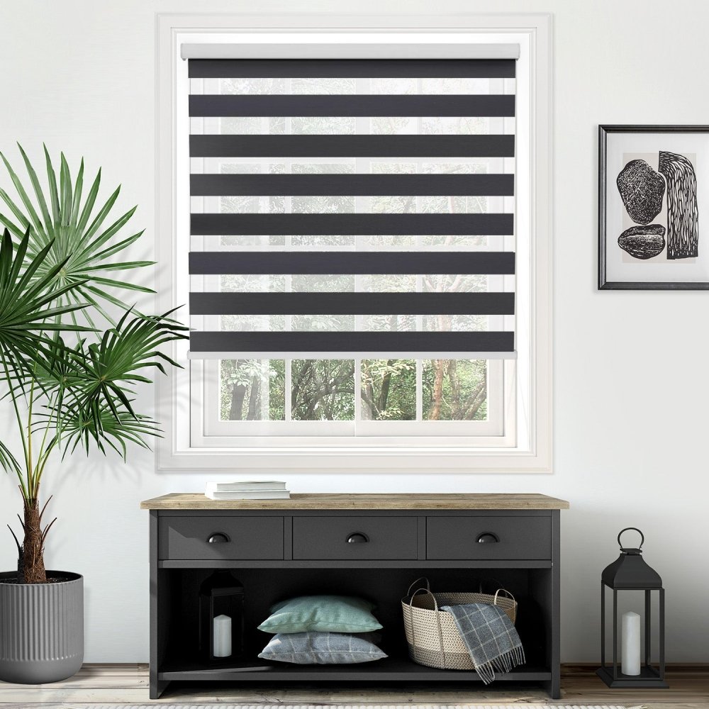 Elodie Custom Blackout and Waterproof Zebra Blinds – Deconovo US