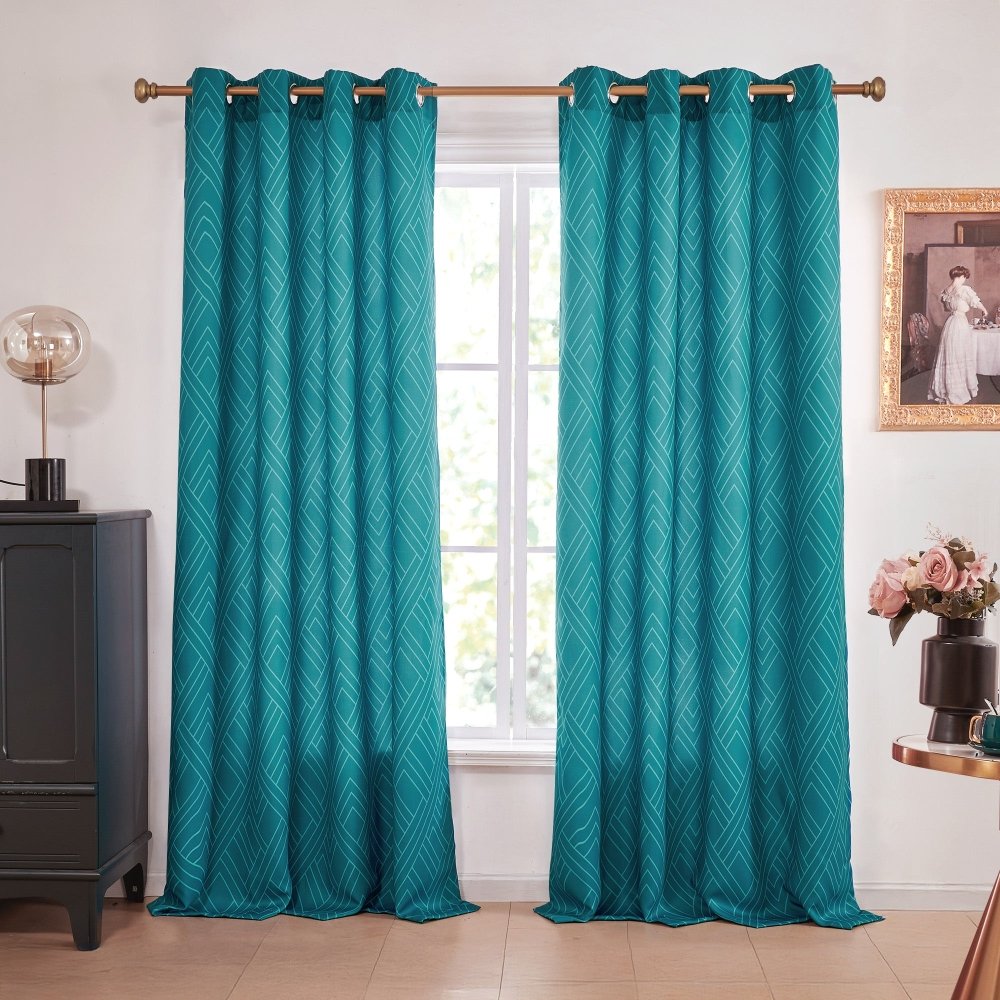 Envogue Art Deco Lines Blackout Curtains - Deconovo US