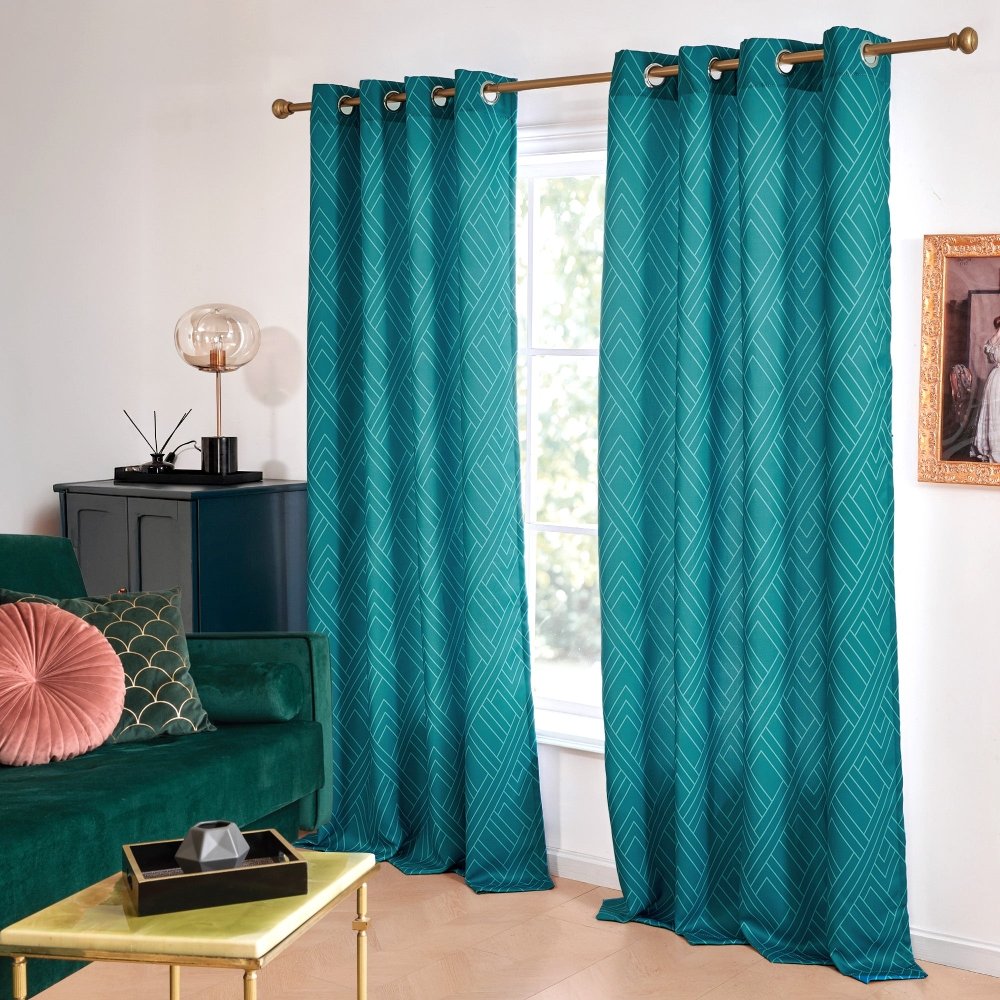 Envogue Art Deco Lines Blackout Curtains - Deconovo US