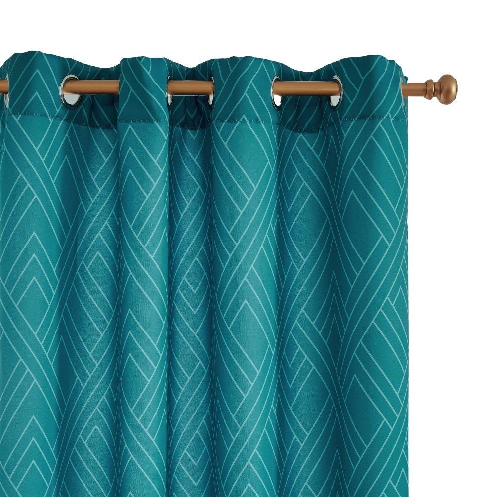 Envogue Art Deco Lines Blackout Curtains - Deconovo US