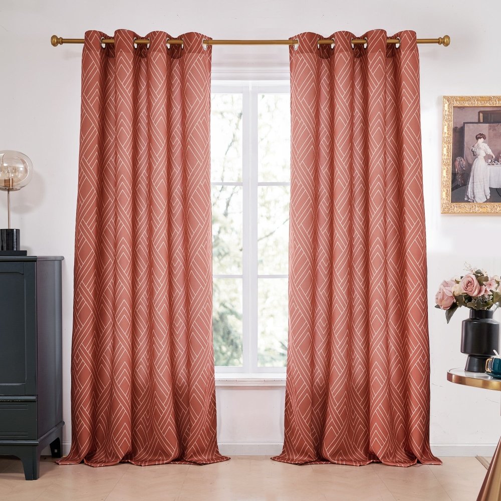 Envogue Art Deco Lines Blackout Curtains - Deconovo US