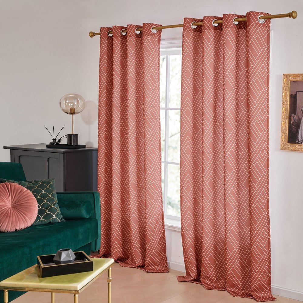 Envogue Art Deco Lines Blackout Curtains - Deconovo US