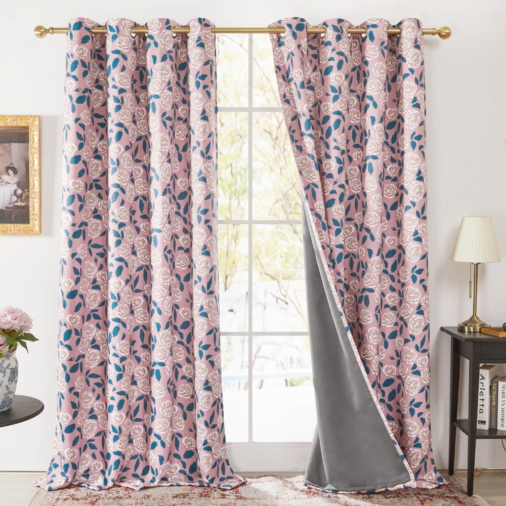 Envogue Bouguet Blackout Curtains - Deconovo US