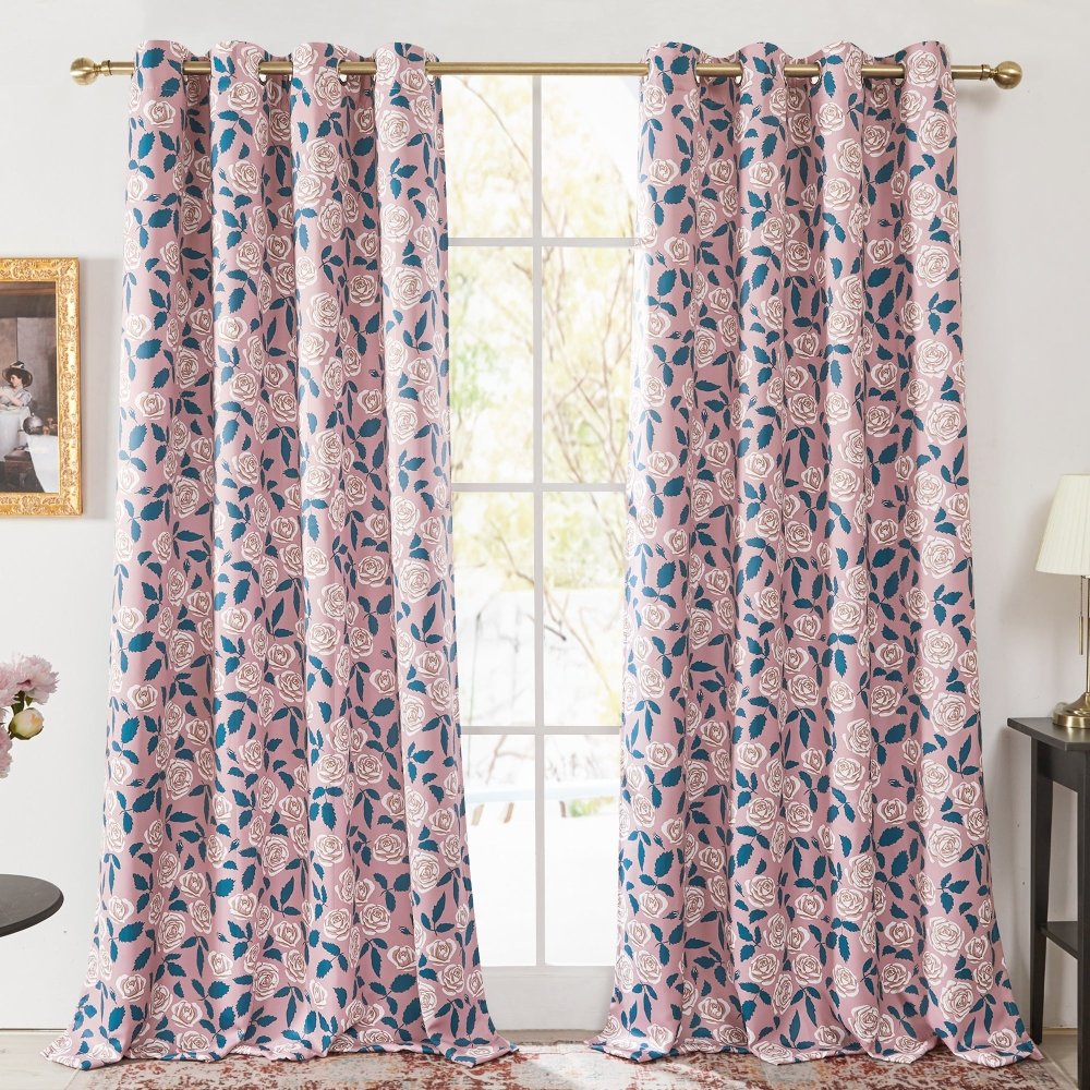 Envogue Bouguet Blackout Curtains - Deconovo US