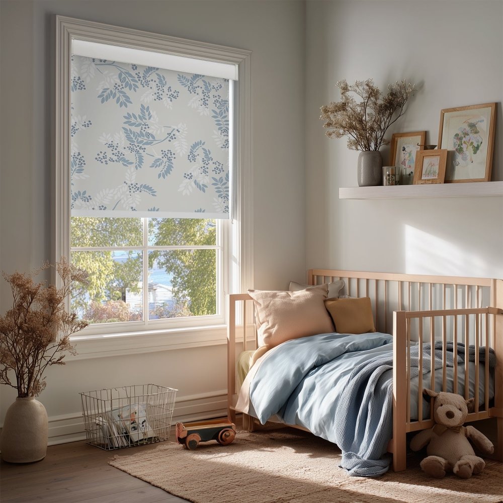 Farmhouse Custom Ash Print Full Blackout Roller Blinds - Deconovo US