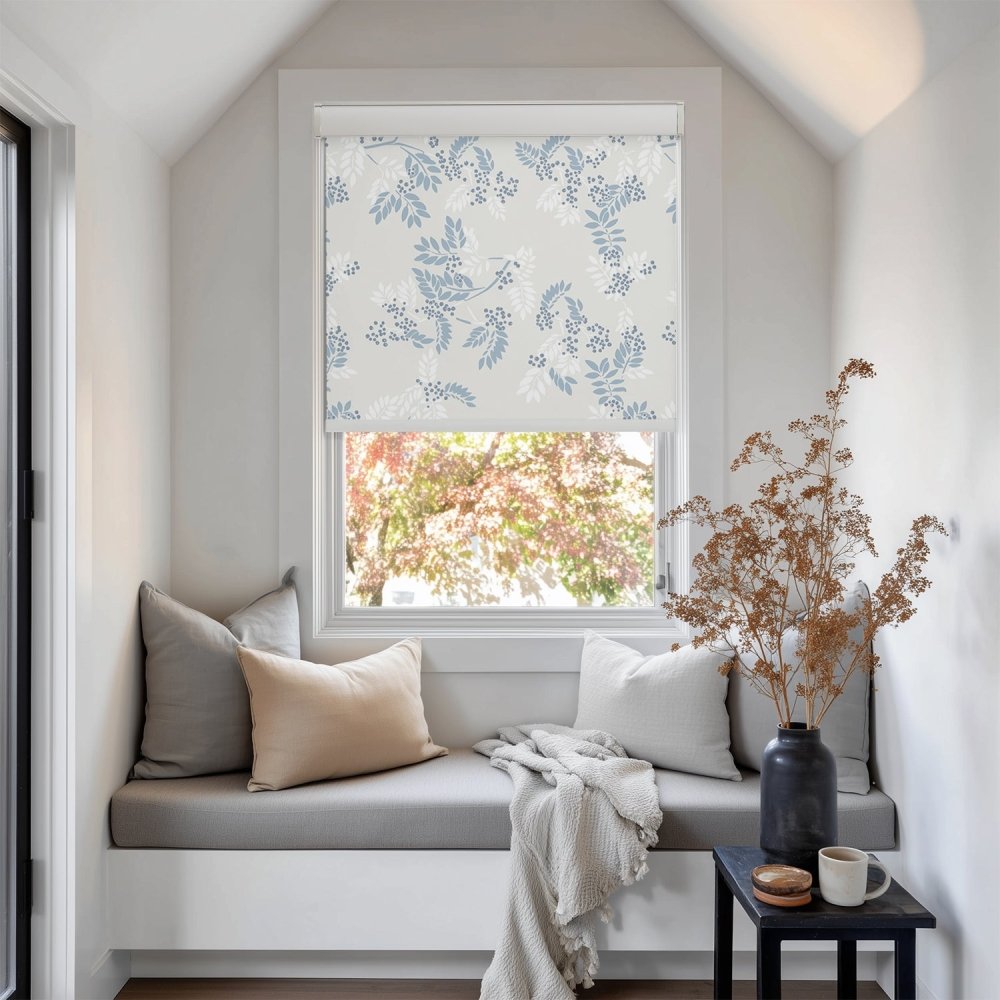 Farmhouse Custom Ash Print Full Blackout Roller Blinds - Deconovo US