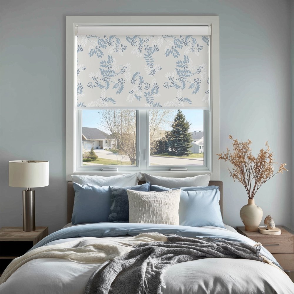 Farmhouse Custom Ash Print Full Blackout Roller Blinds - Deconovo US