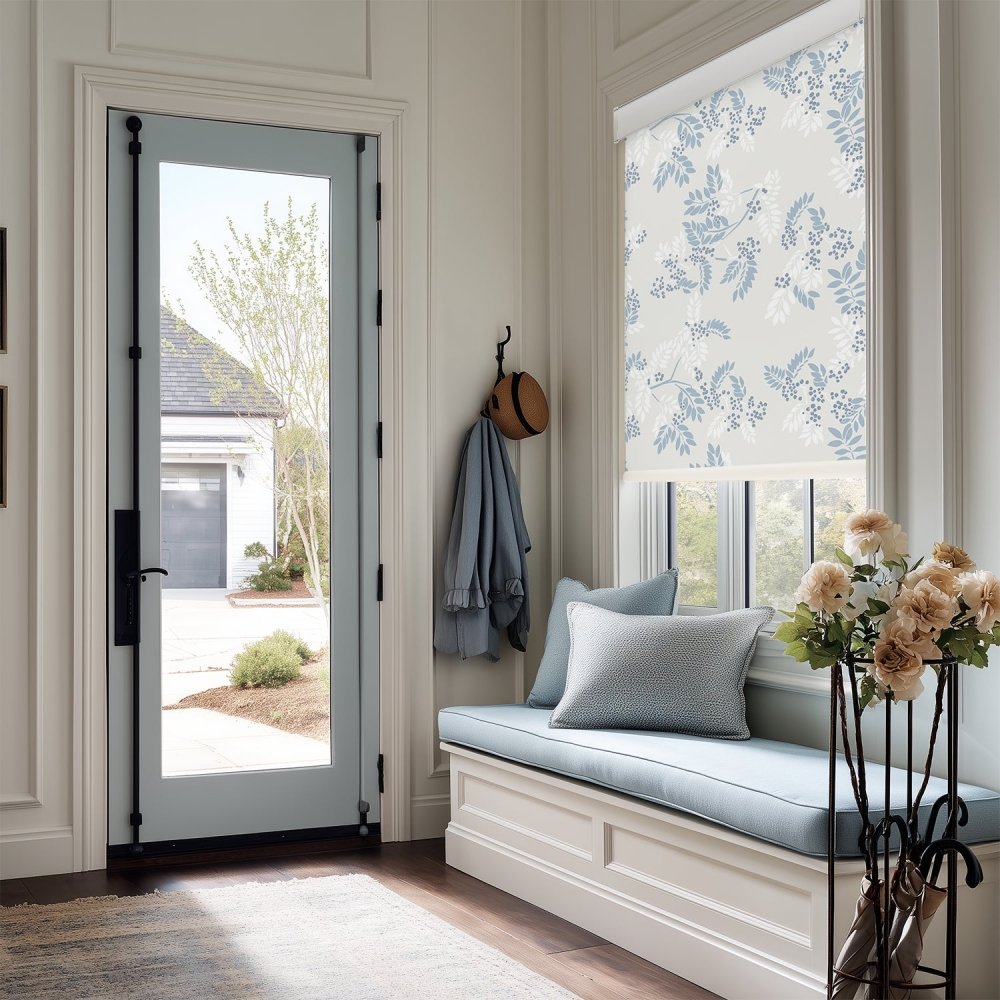 Farmhouse Custom Ash Print Full Blackout Roller Blinds - Deconovo US