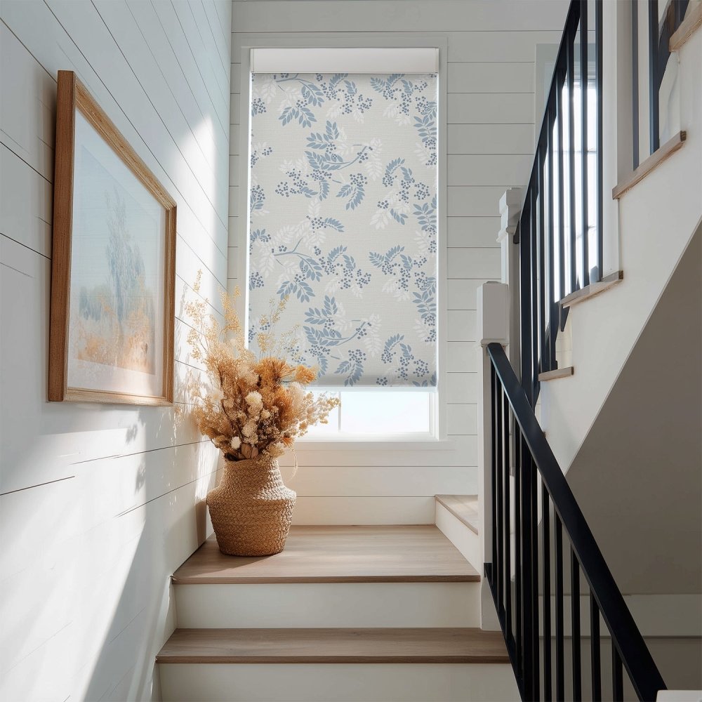 Farmhouse Custom Ash Print Semi - Blackout Roller Blinds - Deconovo US