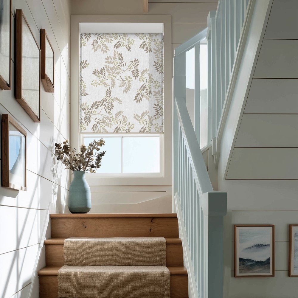 Farmhouse Custom Ash Print Semi - Blackout Roller Blinds - Deconovo US